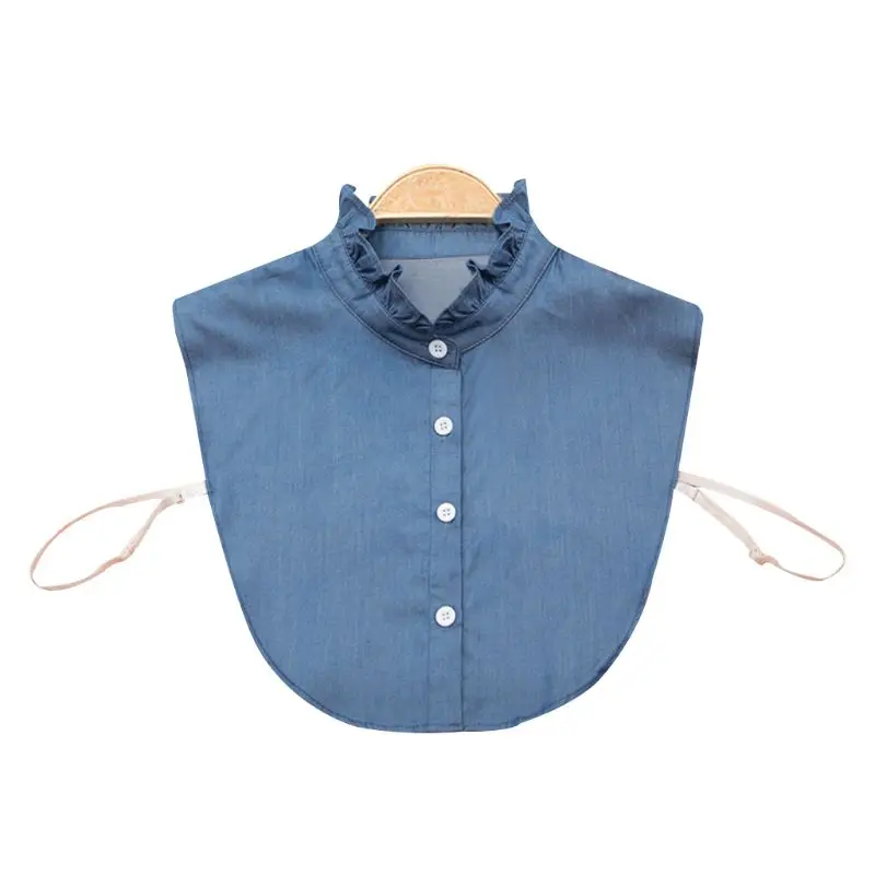 896E Women Shirt Fake Collar Denim Tie Fashion Detachable Collar False Collar Lapel Blouse Top Adjust Clothes Accessories
896E Women Shirt Fake Collar Denim Tie Fashion Detachable Collar False Collar Lapel Blouse Top Adjust Clothes Accessories