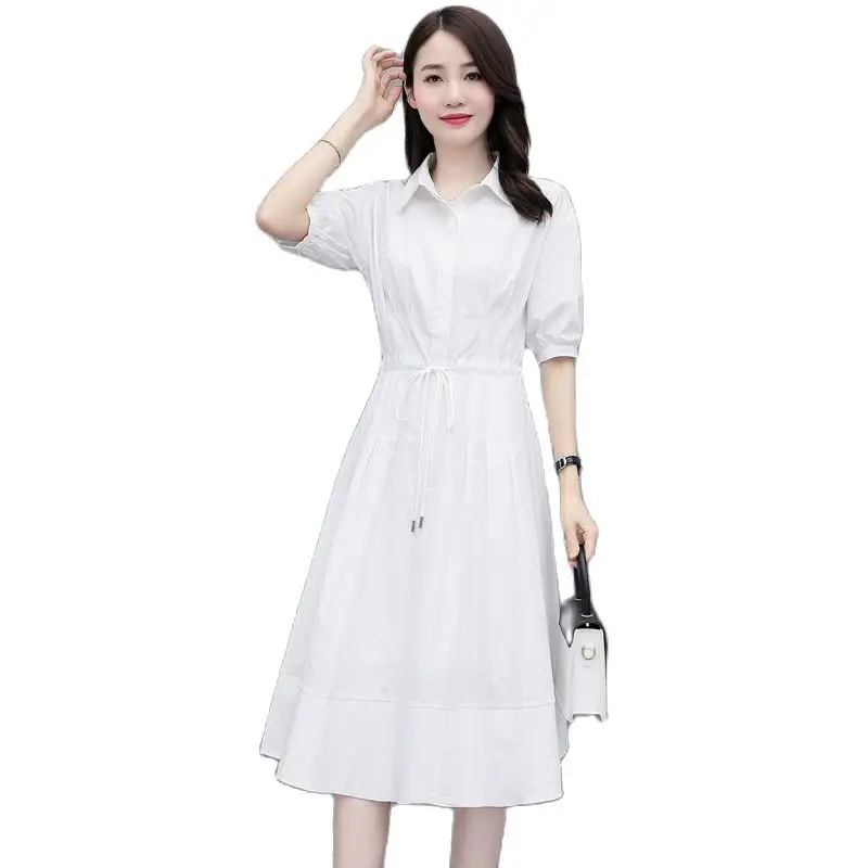 Elegant Button Up Shirt Dress Women Hale Sleeve Design Summer Sexy Split Loose Casual Office Midi Dresses SS3792
Elegant Button Up Shirt Dress Women Hale Sleeve Design Summer Sexy Split Loose Casual Office Midi Dresses SS3792