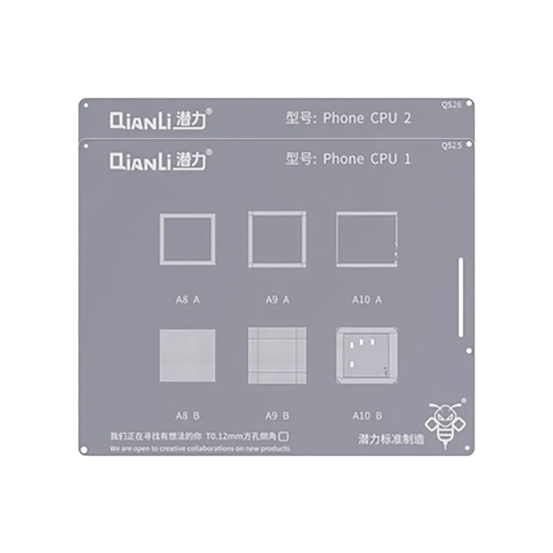 Qianli BGA Reballing Stencil CPU RAM Power Wifi IC Plant Tin Net for iPhone 6 7 8 plus x xs max Pro Max A8/9/10/11/12/13
Qianli BGA Reballing Stencil CPU RAM Power Wifi IC Plant Tin Net for iPhone 6 7 8 plus x xs max Pro Max A8/9/10/11/12/13