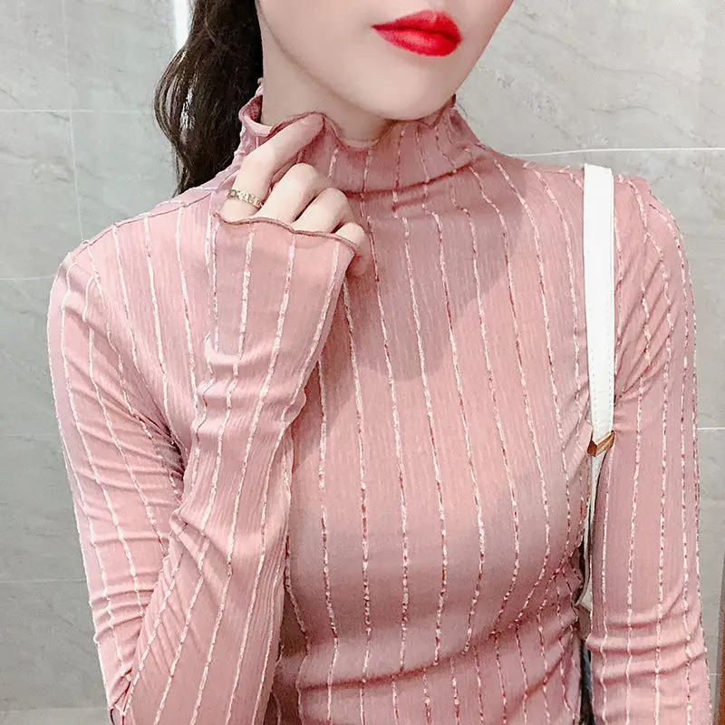 2021 Spring Autumn Solid Color T Shirt Women Elastic Basic T-shirts Female Casual Loose Tops Long Sleeve T-shirt Women Y209
2021 Spring Autumn Solid Color T Shirt Women Elastic Basic T-shirts Female Casual Loose Tops Long Sleeve T-shirt Women Y209