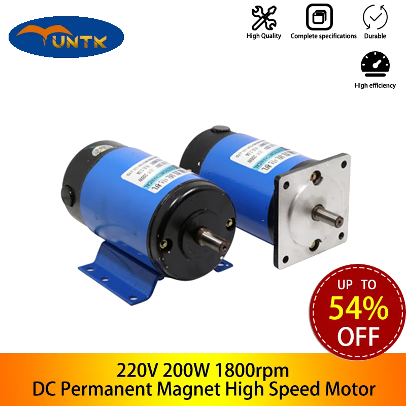 200W 220V 1800 rpm Permanent Magnet DC High Speed High Quality Forward and Reverse Speed Regulation Small Motor ,1PCS/LOT
200W 220V 1800 rpm Permanent Magnet DC High Speed High Quality Forward and Reverse Speed Regulation Small Motor ,1PCS/LOT