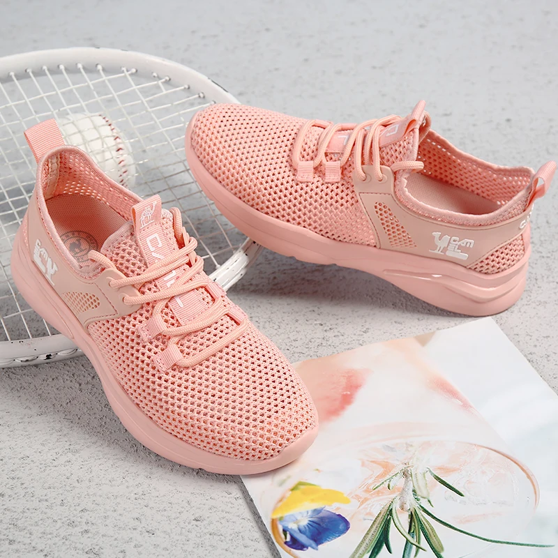CAMEL Pink Ultralight Lace-up Breathable Women Shoes Running Sports Gym Mesh Comfortable Outdoor Jogging Walking Female Sneakers 
CAMEL Pink Ultralight Lace-up Breathable Women Shoes Running Sports Gym Mesh Comfortable Outdoor Jogging Walking Female Sneakers