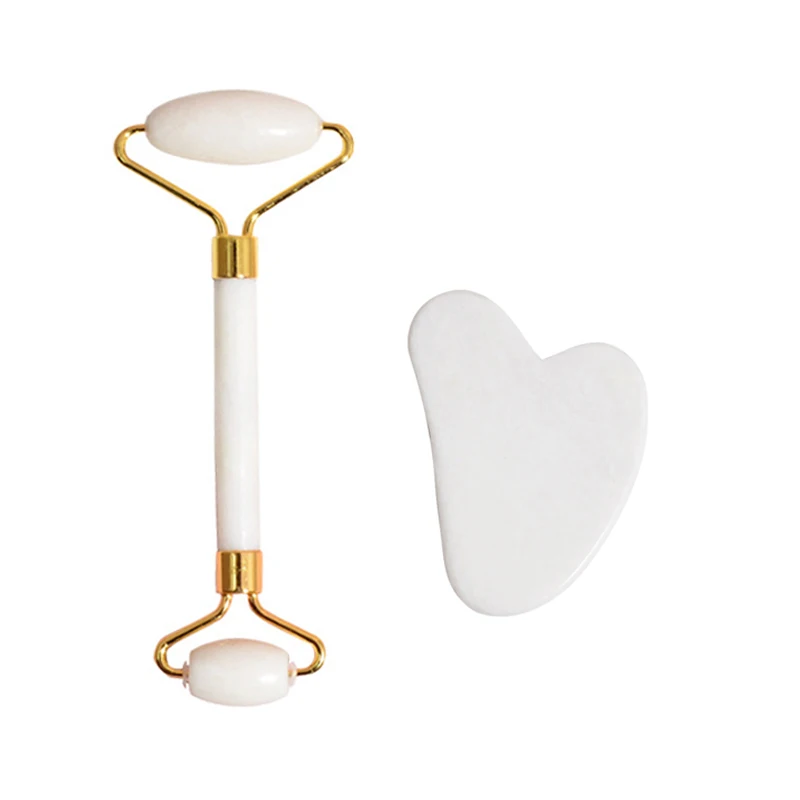 White Crystal Jade Roller Set Anti Wrinkles Face Lift Gua Sha Massager Facial Massage Tool Natural Stone Roller Kit Beauty Care
White Crystal Jade Roller Set Anti Wrinkles Face Lift Gua Sha Massager Facial Massage Tool Natural Stone Roller Kit Beauty Care