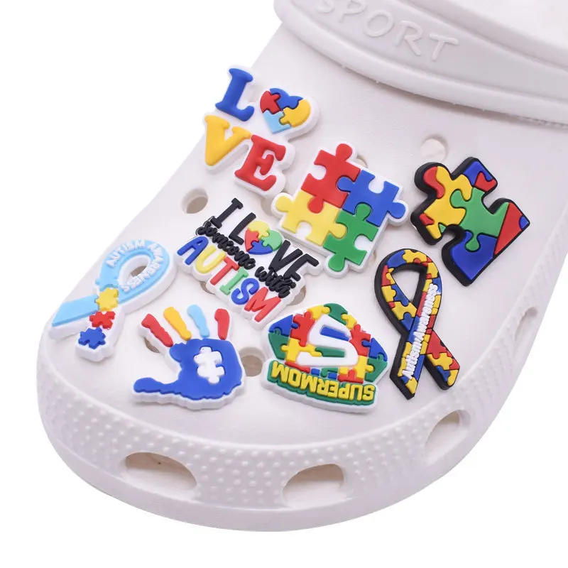 1pc Colorful Autism Caring PVC Shoe Charms Buckles Decoration DIY JIBZ Croc Accessories Garden Shoe Sandals Ornaments Kids Gifts
1pc Colorful Autism Caring PVC Shoe Charms Buckles Decoration DIY JIBZ Croc Accessories Garden Shoe Sandals Ornaments Kids Gifts