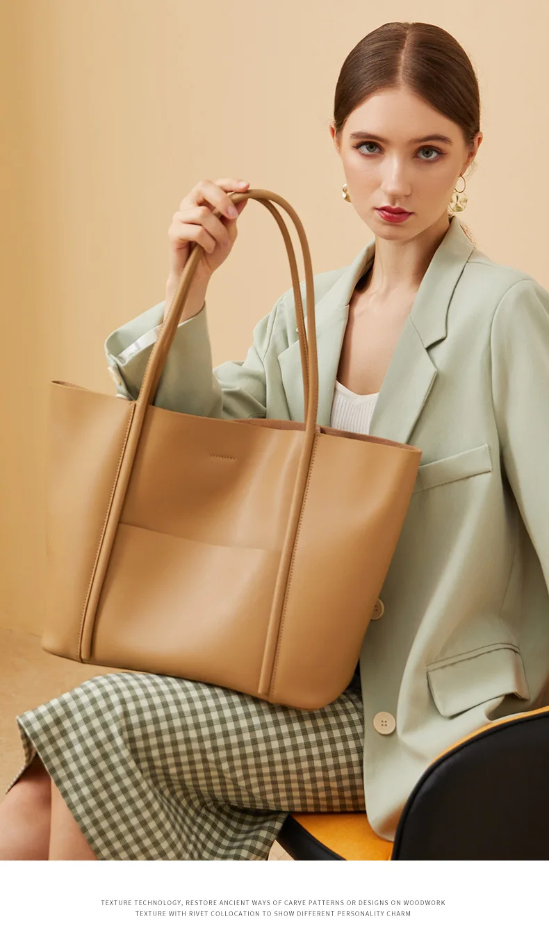 2021 New leather handbags, tote bags, handbags, cowhide, commuter, shoulder bags, women's large capacity
2021 New leather handbags, tote bags, handbags, cowhide, commuter, shoulder bags, women's large capacity
