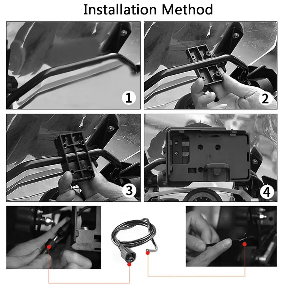 GPS Stand Holder Motorcycle For BMW R1200GS R1250GS R R1200 GS ADV LC R1250 GS GSA R 1250 Phone Navigation Bracket Plate
GPS Stand Holder Motorcycle For BMW R1200GS R1250GS R R1200 GS ADV LC R1250 GS GSA R 1250 Phone Navigation Bracket Plate