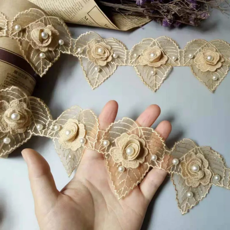 10pcs Gold Pearl Flower Heart Leaf DIY Wedding Lace Trim Knitting Embroidered Handmade Patchwork Ribbon Sewing Supplies Craft
10pcs Gold Pearl Flower Heart Leaf DIY Wedding Lace Trim Knitting Embroidered Handmade Patchwork Ribbon Sewing Supplies Craft