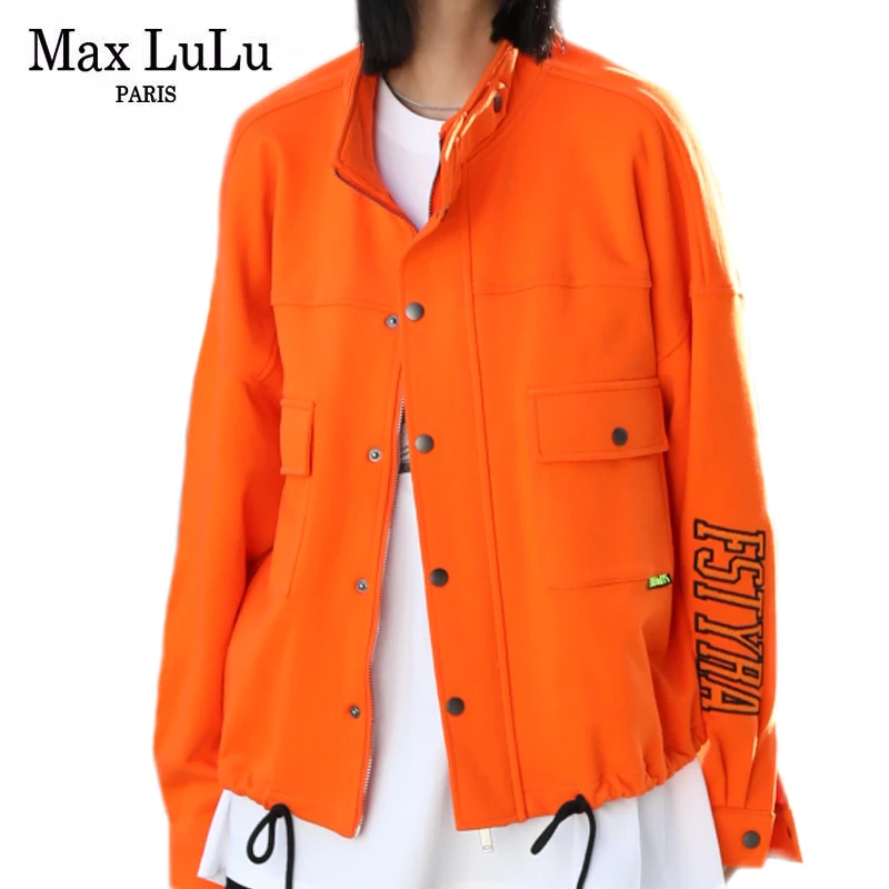 Max LuLu 2021 Orange Jacket Women Loose Punk Streetwear Zippers Casual Coats Ladies Printed Buttons Clothes Stand Collar Jackets
Max LuLu 2021 Orange Jacket Women Loose Punk Streetwear Zippers Casual Coats Ladies Printed Buttons Clothes Stand Collar Jackets