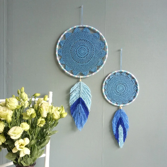 One piece handmade Dream catcher leaf knit wall decoration home decortion
One piece handmade Dream catcher leaf knit wall decoration home decortion