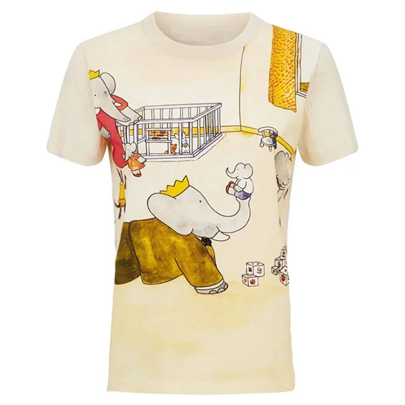 Summer New Loose Fit Printed Cartoon Graphic Tees Women O-Neck Cotton T-Shirt Casual Short Sleeve Pullover Tops Female T-Shirts
Summer New Loose Fit Printed Cartoon Graphic Tees Women O-Neck Cotton T-Shirt Casual Short Sleeve Pullover Tops Female T-Shirts