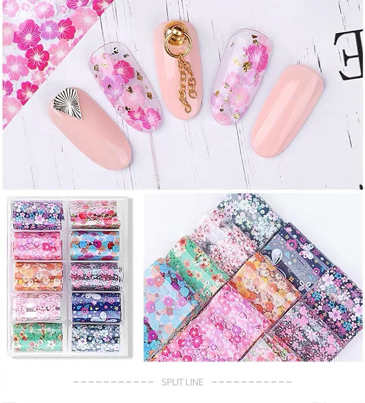10 Rolls/Kit Nail Foils Holographic Stickers Nail Adhesive Decals Nail Art Transfer Sticker Manicure DIY Sticker Decoration
10 Rolls/Kit Nail Foils Holographic Stickers Nail Adhesive Decals Nail Art Transfer Sticker Manicure DIY Sticker Decoration