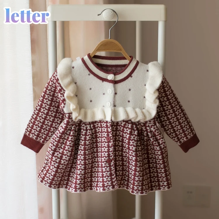 Baby Girls Knitted Dress 2021 autumn winter Clothes children Toddler Tops Shirts for girl Kids princess Cotton Christmas Dresses
Baby Girls Knitted Dress 2021 autumn winter Clothes children Toddler Tops Shirts for girl Kids princess Cotton Christmas Dresses