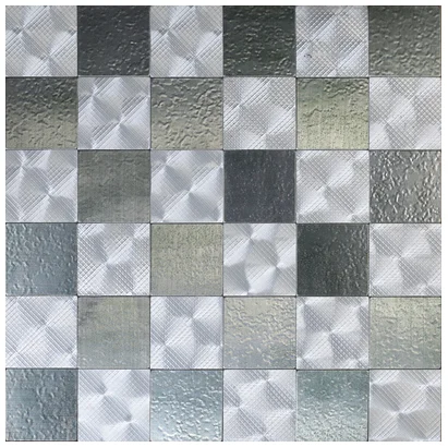 11 PCS Self Adhesive Silver Metal Mosaic Stainless Steel Wall Tile Backsplash SMJ023
11 PCS Self Adhesive Silver Metal Mosaic Stainless Steel Wall Tile Backsplash SMJ023
