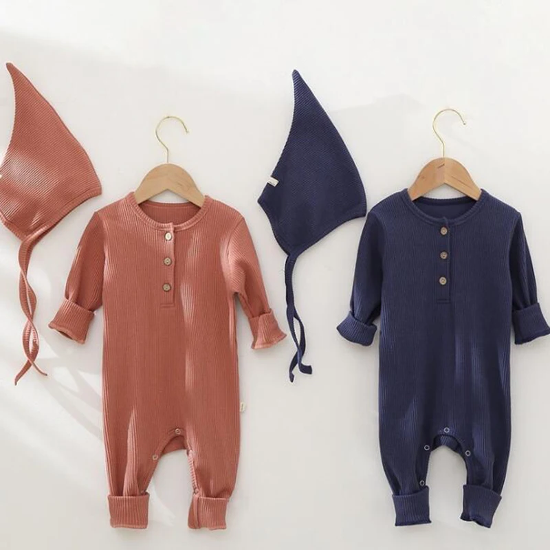 Infant Baby Boys Girls Romper Autumn Newborn Baby Girl Cotton Long Sleeve Jumpsuit Outfit Hat Toddler Baby Girl Boys Clothes
Infant Baby Boys Girls Romper Autumn Newborn Baby Girl Cotton Long Sleeve Jumpsuit Outfit Hat Toddler Baby Girl Boys Clothes
