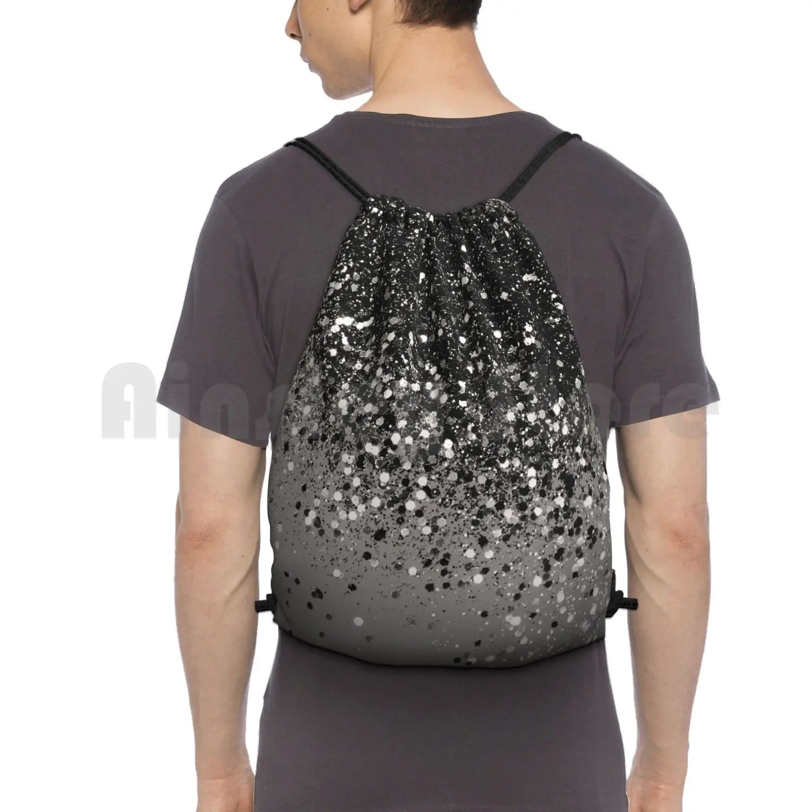 Silver Gray Glitter #1 #Shiny #Decor #Art Backpack Drawstring Bags Gym Bag Waterproof Black And White Color Pattern
Silver Gray Glitter #1 #Shiny #Decor #Art Backpack Drawstring Bags Gym Bag Waterproof Black And White Color Pattern