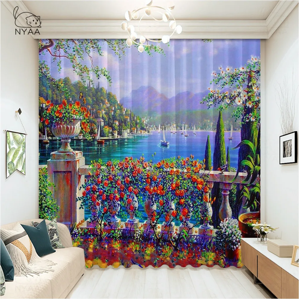 Roman Garden Villa Landscape 3D Photo Customize Curtain Luxury Balcony Blackout Window Curtain For Living Room Micro Shading
Roman Garden Villa Landscape 3D Photo Customize Curtain Luxury Balcony Blackout Window Curtain For Living Room Micro Shading