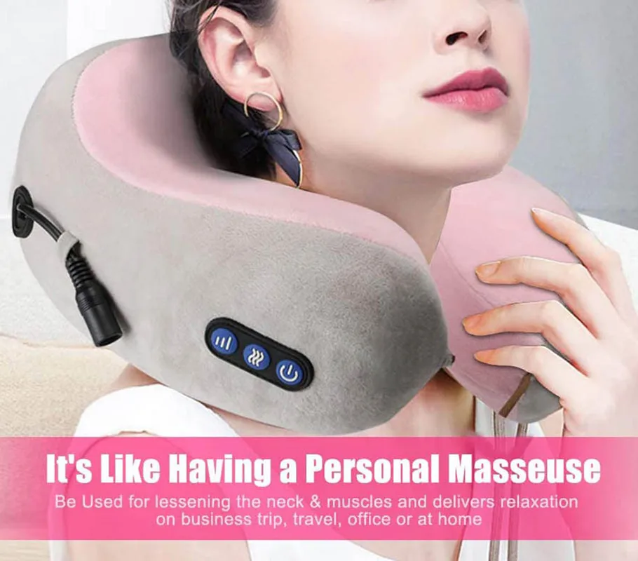 Masage Pillow Neck Massager Neck Pain Heating Neck Kneading Memory Massager Travel Pillow for Airplane Car Electric Relaxation
Masage Pillow Neck Massager Neck Pain Heating Neck Kneading Memory Massager Travel Pillow for Airplane Car Electric Relaxation