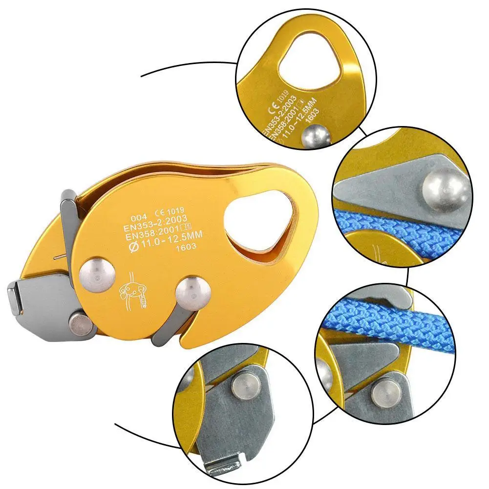 1pcs Rock Climbing Descender 180kg Self-braking Stop Rope Clamp Grab Rescue Descender Carabiner Outdoor Climbing Accessories
1pcs Rock Climbing Descender 180kg Self-braking Stop Rope Clamp Grab Rescue Descender Carabiner Outdoor Climbing Accessories