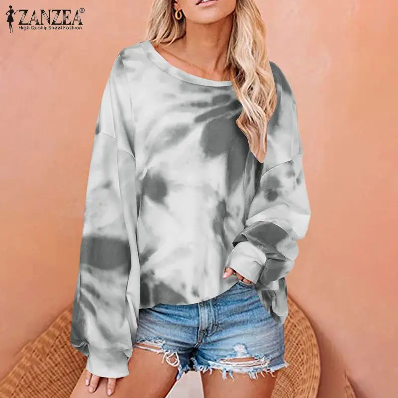 Harajuku Women's Tie-Dye Sweatshirts Hooded ZANZEA Women Streetwear 2022 Autumn Long Sleeve Pullovers Casual Loose Oversized Top
Harajuku Women's Tie-Dye Sweatshirts Hooded ZANZEA Women Streetwear 2022 Autumn Long Sleeve Pullovers Casual Loose Oversized Top