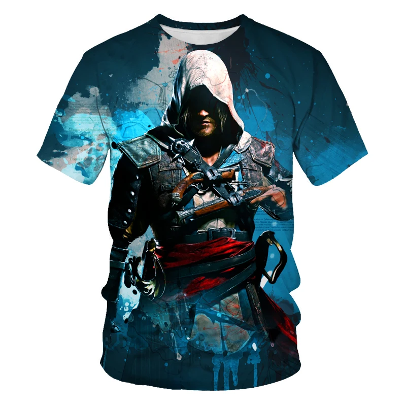 Summer new men's T-shirt game theme streetwear O-neck loose personality Harajuku oversized T-shirt 3D printing short sleeves
Summer new men's T-shirt game theme streetwear O-neck loose personality Harajuku oversized T-shirt 3D printing short sleeves