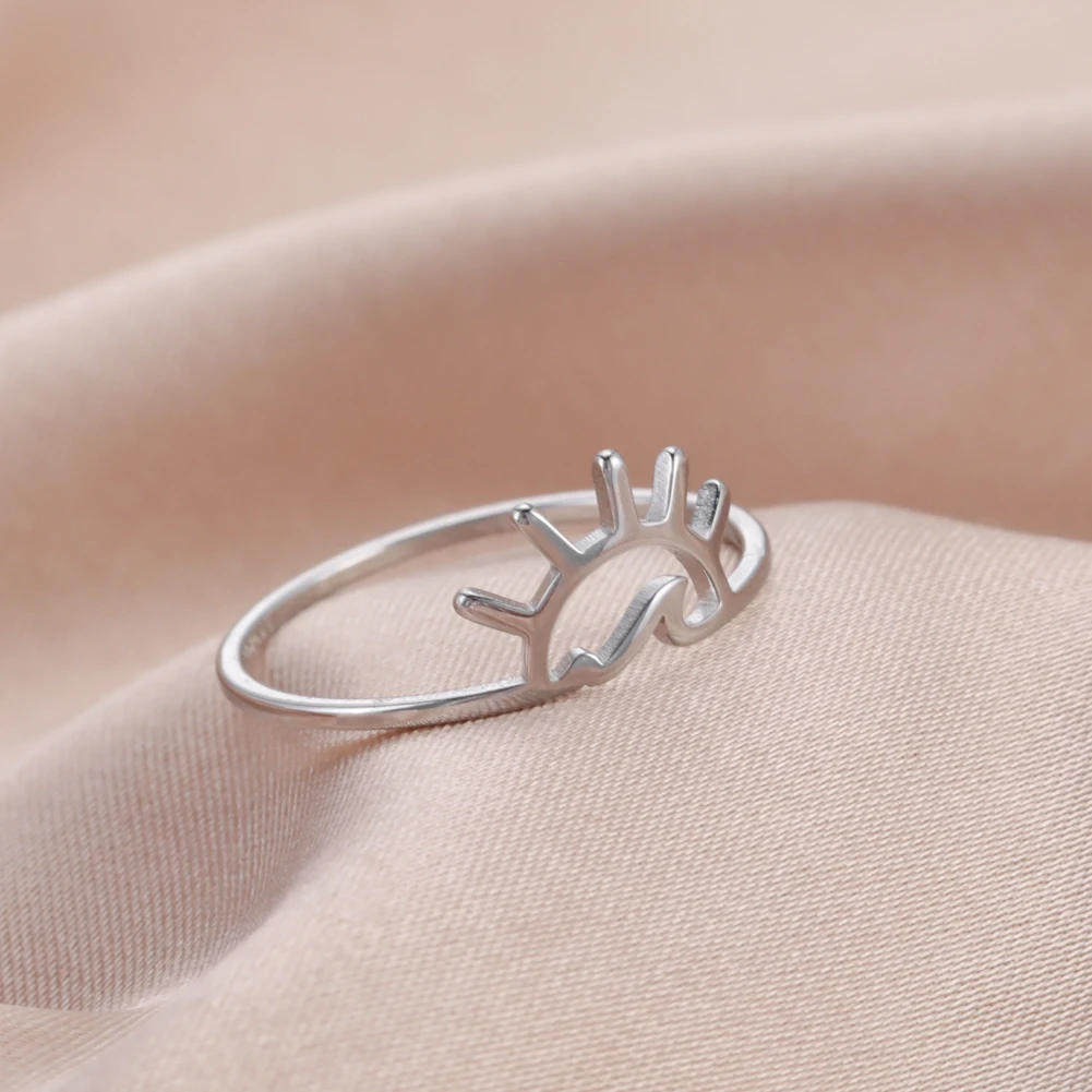 Lucktune Simple Sea Wave Sun Rings Stainless Steel Ocean Surf Ring Silver Color Finger Ring Fashion Jewelry for Women
Lucktune Simple Sea Wave Sun Rings Stainless Steel Ocean Surf Ring Silver Color Finger Ring Fashion Jewelry for Women