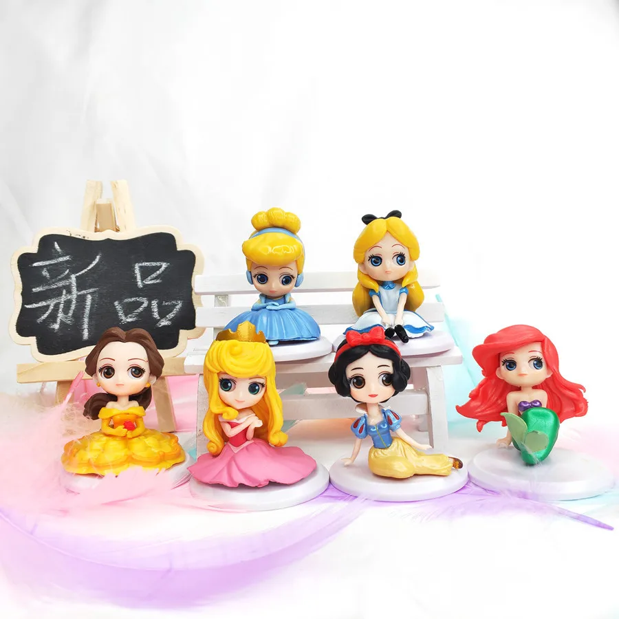 6pcs/set Q Version Princess Figure Toys Cinderella Snow White Belle Figurine PVC Action Figure Doll Collection Model Toys
6pcs/set Q Version Princess Figure Toys Cinderella Snow White Belle Figurine PVC Action Figure Doll Collection Model Toys