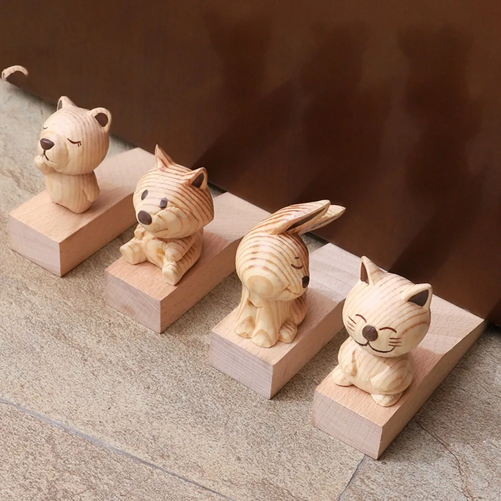 4 Style Cartoon Animal Non-toxic Wooden Door Stopper Carmen Anti-Collision Wind Non-slip Design Holder Door Stop For Home
4 Style Cartoon Animal Non-toxic Wooden Door Stopper Carmen Anti-Collision Wind Non-slip Design Holder Door Stop For Home