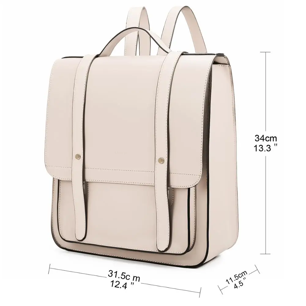 Сумка для ноутбука ECOSUSI 12 4 дюйма женские рюкзаки на плечо винтажная сумка из