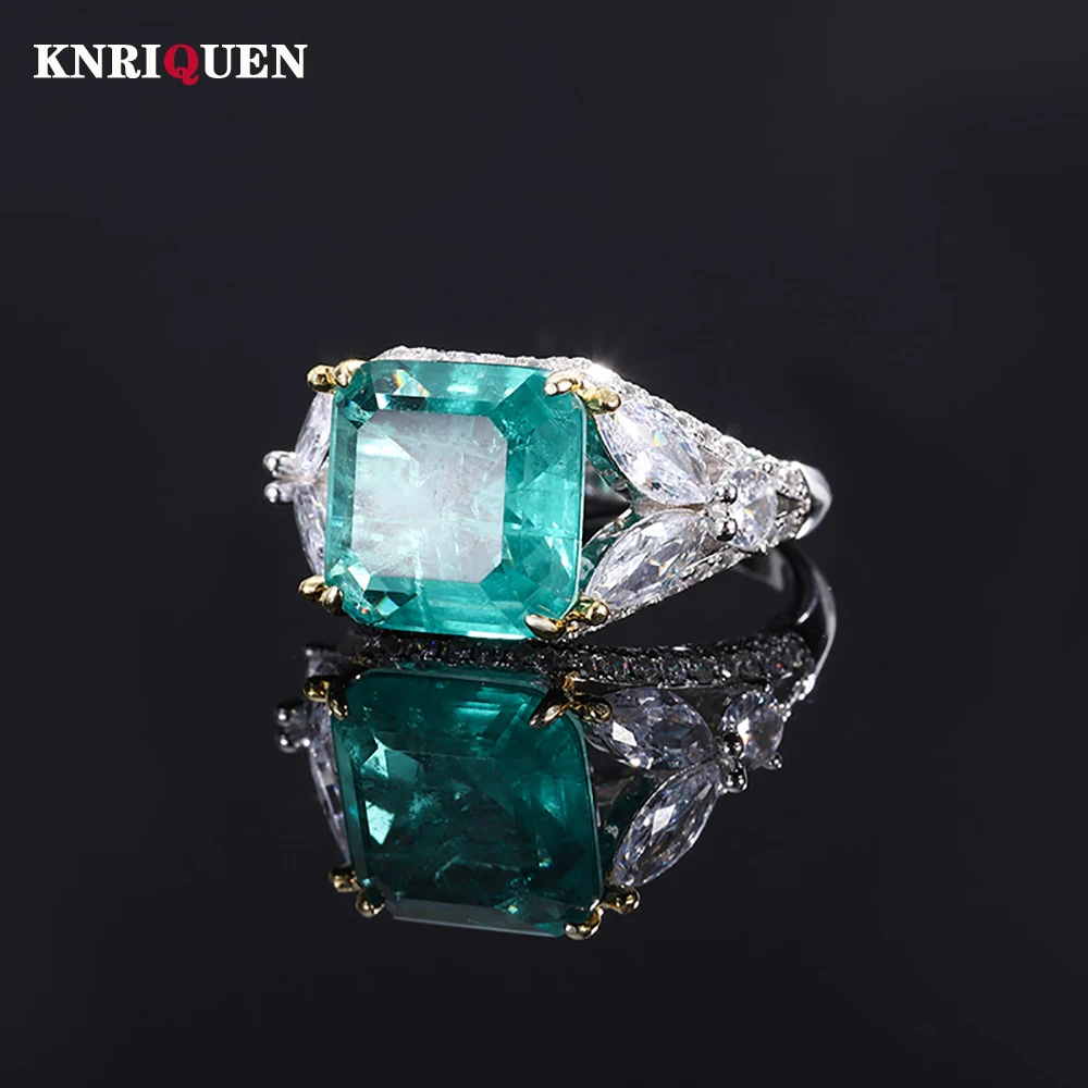 Vintage 100% Silver 925 Rings for Women 12*12mm Green Tourmaline Lab Diamond Wedding Party Fine Jewelry Female Anniversary Gift
Vintage 100% Silver 925 Rings for Women 12*12mm Green Tourmaline Lab Diamond Wedding Party Fine Jewelry Female Anniversary Gift