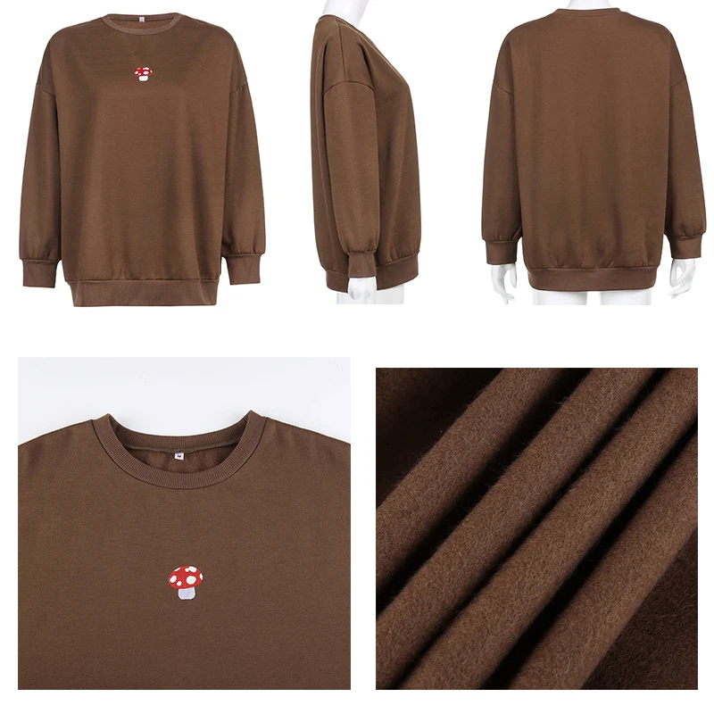 Rapcopter Brown Oversized Sweatshirt Y2K Harajuku Cute Pullovers Long Sleeve Tracksuits Women Autumn Winter Preppy Style Sweat
Rapcopter Brown Oversized Sweatshirt Y2K Harajuku Cute Pullovers Long Sleeve Tracksuits Women Autumn Winter Preppy Style Sweat