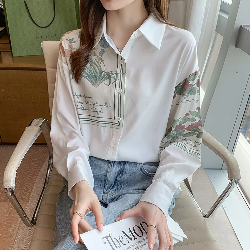 Casual Fashion Small Shirt Early Autumn New Pure Desire Style Advanced Design Sense Simple Long Sleeves Chiffon
Casual Fashion Small Shirt Early Autumn New Pure Desire Style Advanced Design Sense Simple Long Sleeves Chiffon