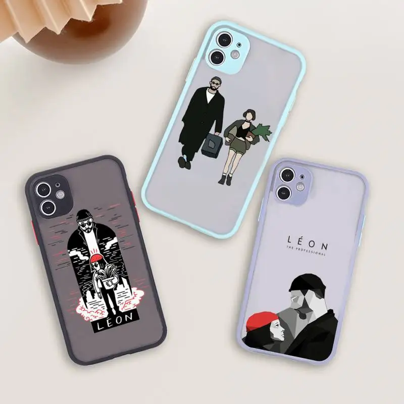 Leon The Professional Phone Case For iPhone 12 11 Mini Pro XR XS Max 7 8 Plus X Matte transparent blue Back Cover
Leon The Professional Phone Case For iPhone 12 11 Mini Pro XR XS Max 7 8 Plus X Matte transparent blue Back Cover
