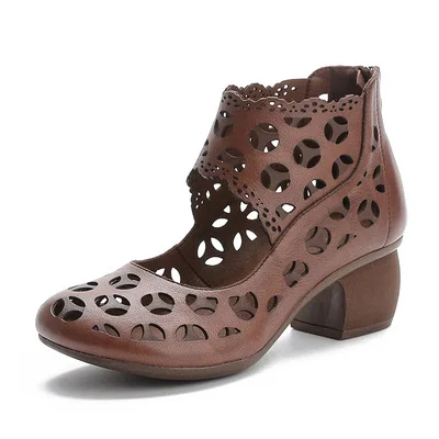 women's shoes, National leather, style thick heels, sandals, summer hollowed-out sandals, soft soles, 2021 woman pumps
women's shoes, National leather, style thick heels, sandals, summer hollowed-out sandals, soft soles, 2021 woman pumps