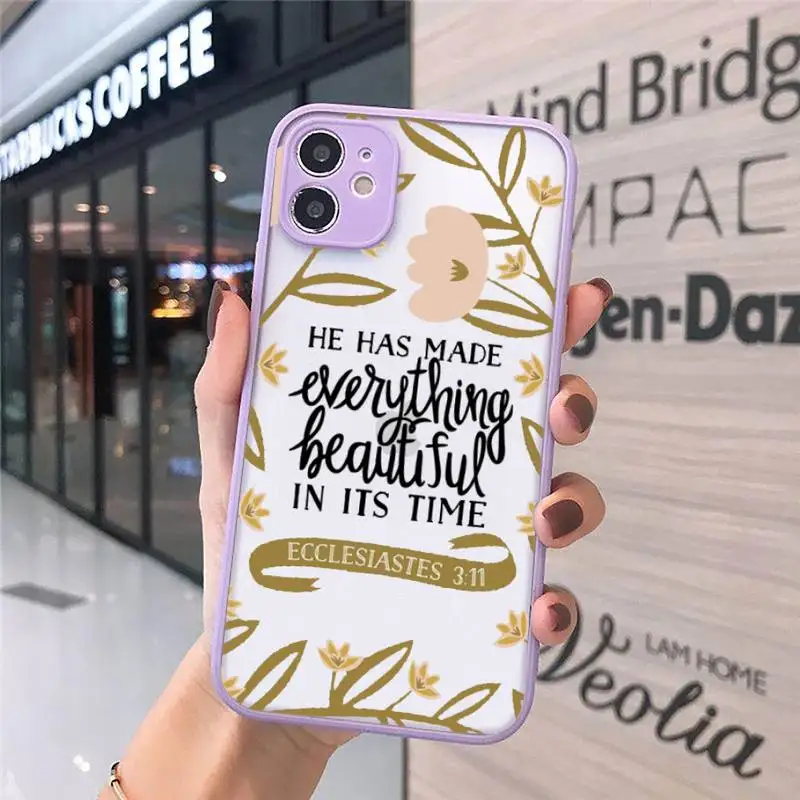 Jesus Bible Quotes Phone Case purple matte transparent For iPhone 7 8 x xs xr 11 12 pro plus max mini Clear Funda
Jesus Bible Quotes Phone Case purple matte transparent For iPhone 7 8 x xs xr 11 12 pro plus max mini Clear Funda