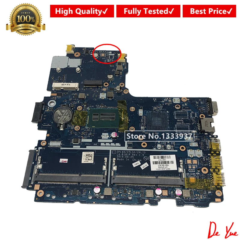 LA-B181P материнская плата для HP Probook 450 G2 Материнская плата ноутбука SR1EF I5-4210U 768146-601 768146-501 768146-001 773791-001 аккумулятор большой емкости
LA-B181P материнская плата для HP Probook 450 G2 Материнская плата ноутбука SR1EF I5-4210U 768146-601 768146-501 768146-001 773791-001 аккумулятор большой емкости