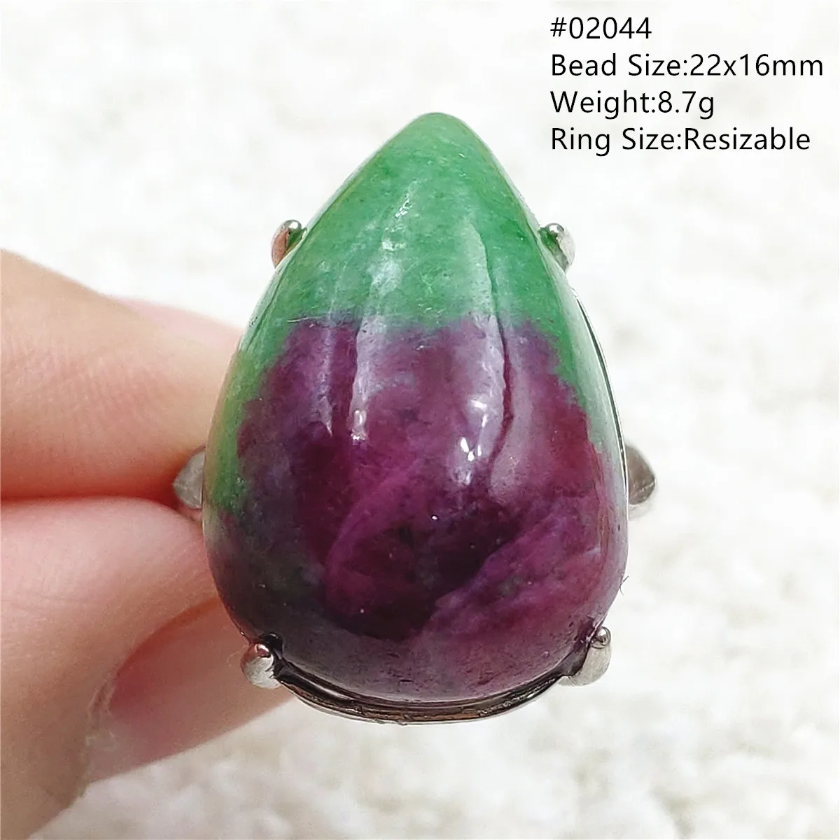 Genuine Natural Ruby Zoisite Adjustable Ring Gemstone 925 Silver Woman Man Water Drop Oval Red Green Ruby Zoisite Ring AAAAA
Genuine Natural Ruby Zoisite Adjustable Ring Gemstone 925 Silver Woman Man Water Drop Oval Red Green Ruby Zoisite Ring AAAAA