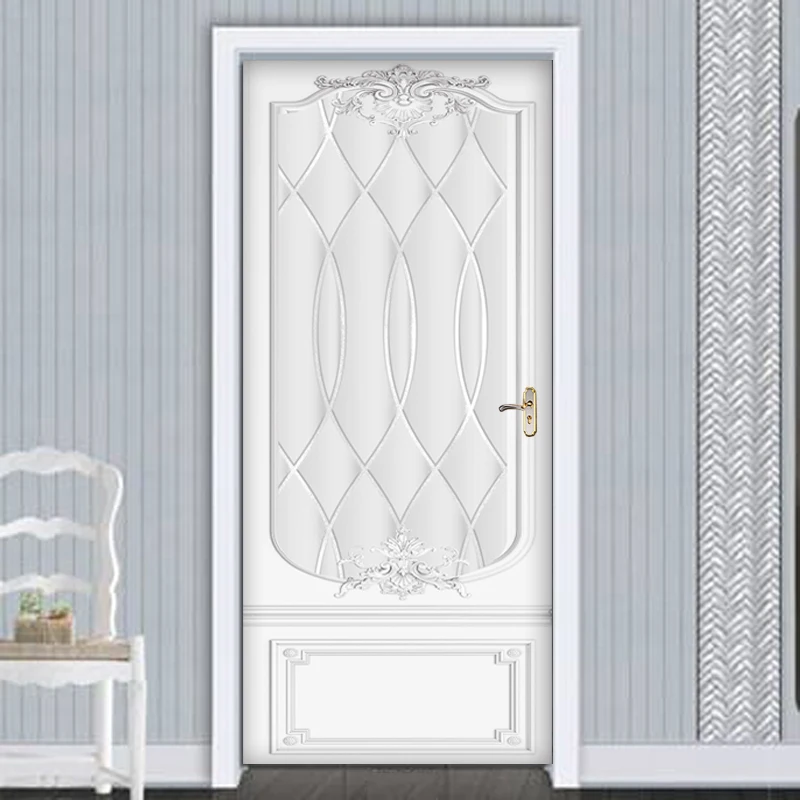 PVC Door Sticker Modern 3D Abstract Fashion Line Silver Geometry Wallpaper Living Room Door Poster Self-Adhesive Mural Stickers
PVC Door Sticker Modern 3D Abstract Fashion Line Silver Geometry Wallpaper Living Room Door Poster Self-Adhesive Mural Stickers