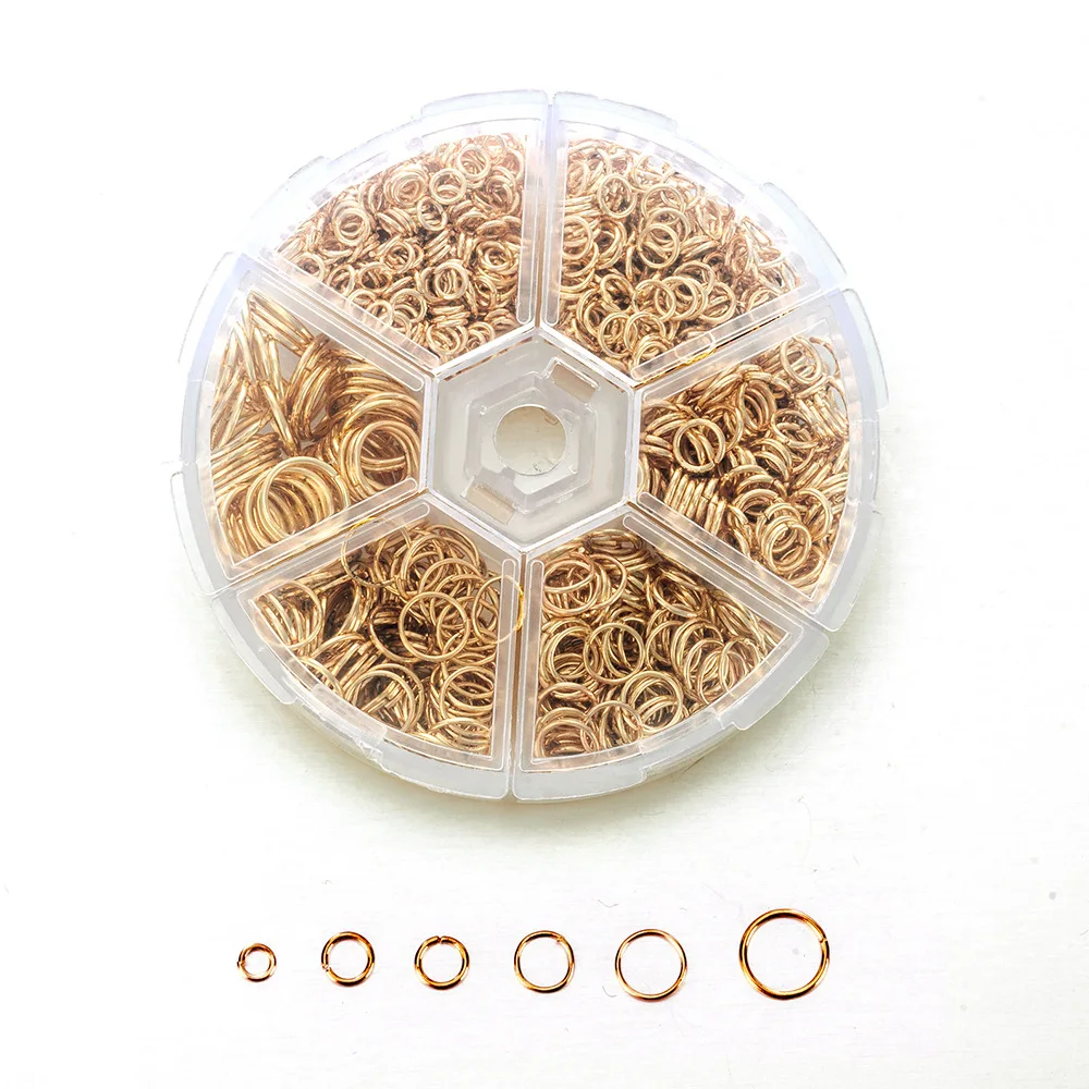1390Pcs 1Box 6 Sizes Open Jump Split Ring Ring Jewelry Keychain for Jewelry Making Accessories Jewelry Findings Starter Kit
1390Pcs 1Box 6 Sizes Open Jump Split Ring Ring Jewelry Keychain for Jewelry Making Accessories Jewelry Findings Starter Kit