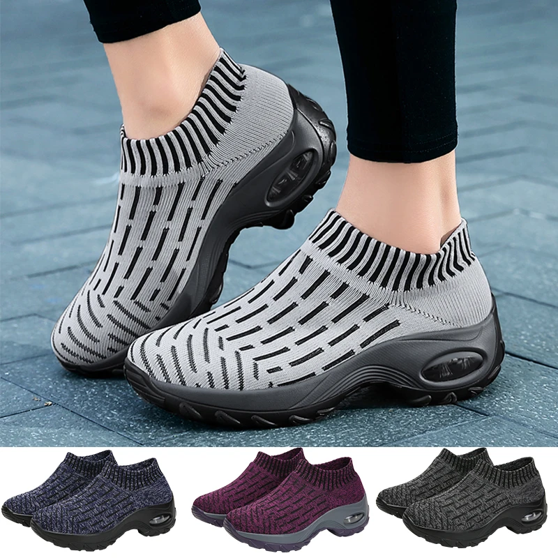 Women Tennis Shoes Air Cushion Sports Shoes High Heels Mesh Slip-on Female Sock Footwear Outdoor Thick Bottom Feminino Sneakers
Women Tennis Shoes Air Cushion Sports Shoes High Heels Mesh Slip-on Female Sock Footwear Outdoor Thick Bottom Feminino Sneakers