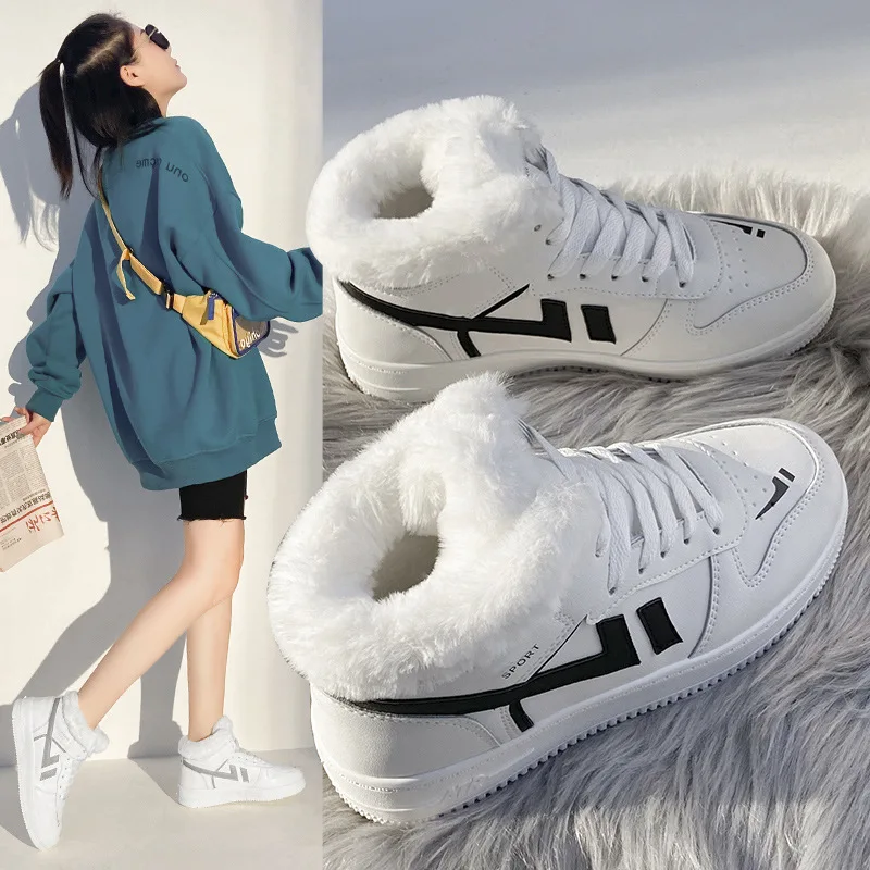 Little white shoes female winter new student warm cotton shoes female increased thick-soled shoes female wild leisure trend hot
Little white shoes female winter new student warm cotton shoes female increased thick-soled shoes female wild leisure trend hot