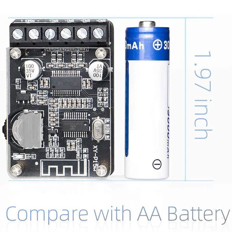 20W Stereo Bluetooth Power Amplifier Board 12V / 24V High Power Digital Power Amplifier Board XY-P15W Without Shell
20W Stereo Bluetooth Power Amplifier Board 12V / 24V High Power Digital Power Amplifier Board XY-P15W Without Shell