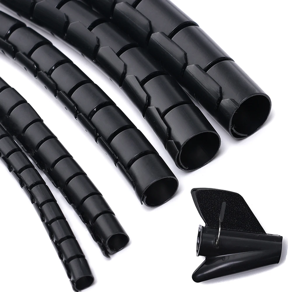 1.5M Cable Wire Wrap Organizer Spiral Tube Cable Winder Cord Protector Flexible Computer Cable Management Wire Storage Pipe
1.5M Cable Wire Wrap Organizer Spiral Tube Cable Winder Cord Protector Flexible Computer Cable Management Wire Storage Pipe