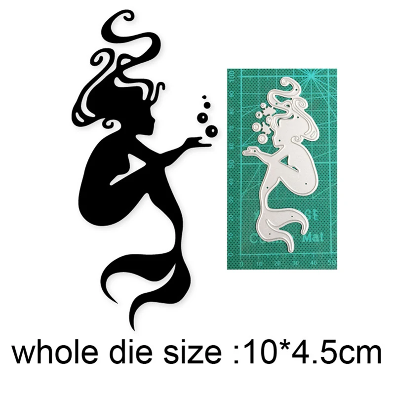 2021 new metal cutting dies cut die mold Mermaid Bubbles decoration Scrapbook paper craft knife mould blade punch stencils dies
2021 new metal cutting dies cut die mold Mermaid Bubbles decoration Scrapbook paper craft knife mould blade punch stencils dies