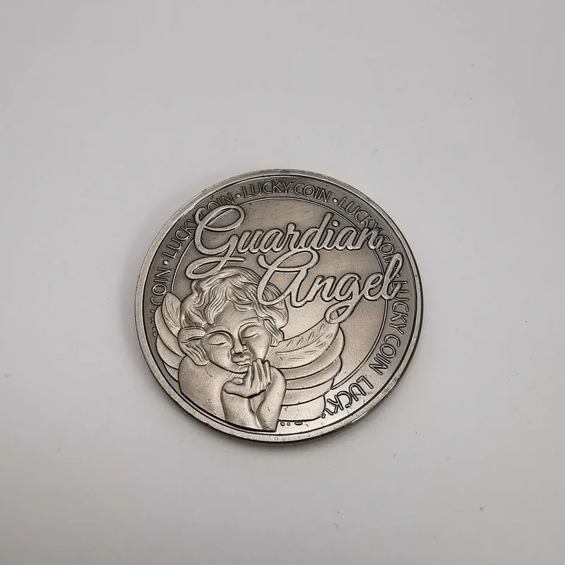 Guardian Angel Lucky Coin Four-leaf Clover Lucky Love Wish Memorial Collection Silver Coin Challenge Coin
Guardian Angel Lucky Coin Four-leaf Clover Lucky Love Wish Memorial Collection Silver Coin Challenge Coin