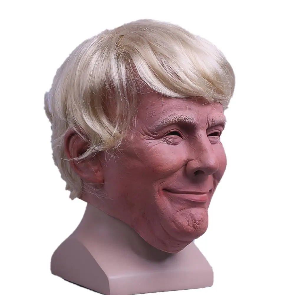 President Trump Mask Realistic Adults Halloween Deluxe Latex Full Head Donald Trump Horror Mask With Hair Halloween Cosplay Prop
President Trump Mask Realistic Adults Halloween Deluxe Latex Full Head Donald Trump Horror Mask With Hair Halloween Cosplay Prop