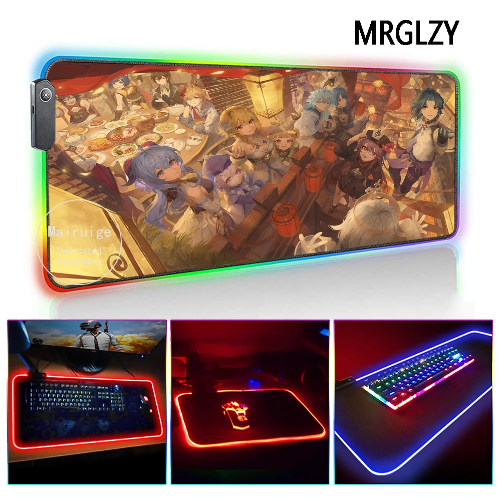 MRGLZY Прямая поставка Genshin Impact XXL светильник ка RGB аниме игровые аксессуары большой коврик для мыши Настольный коврик для клавиатуры ноутбука
MRGLZY Прямая поставка Genshin Impact XXL светильник ка RGB аниме игровые аксессуары большой коврик для мыши Настольный коврик для клавиатуры ноутбука