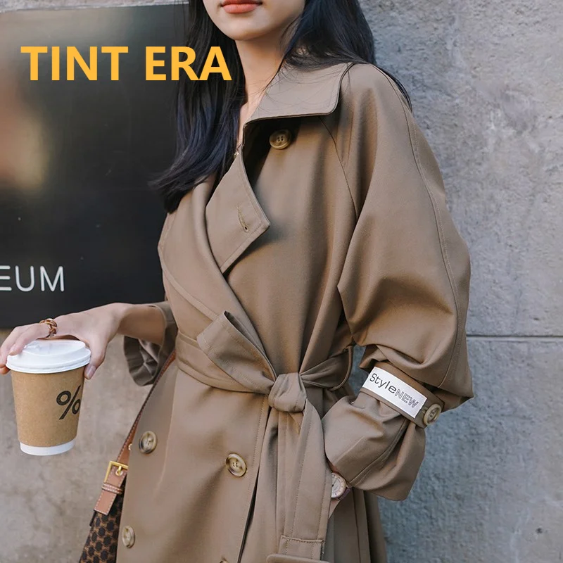 TINT ERA Women's Clothing Windbreaker Jacket Women's Spring Autumn Clothing New Mid-length Over-the-knee Trench Coat Y2K
TINT ERA Women's Clothing Windbreaker Jacket Women's Spring Autumn Clothing New Mid-length Over-the-knee Trench Coat Y2K