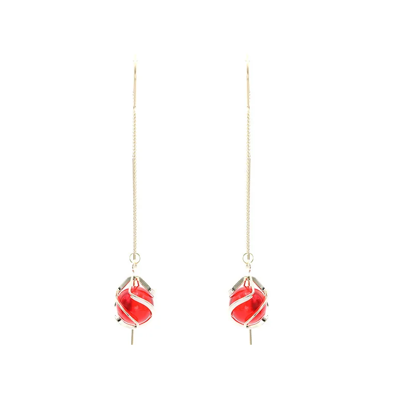 Luxury Red Opal Long Style Tassel Dangle Earring Elegant Girl Semi Precious Stone Gold Color Earring Charm Bride Wedding Jewelry
Luxury Red Opal Long Style Tassel Dangle Earring Elegant Girl Semi Precious Stone Gold Color Earring Charm Bride Wedding Jewelry