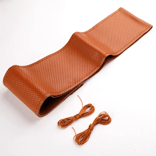 Автомобильный чехол на руль из искусственной кожи, оплетка на руль, авточехол с иглой и нитью, аксессуары для интерьера
Автомобильный чехол на руль из искусственной кожи, оплетка на руль, авточехол с иглой и нитью, аксессуары для интерьера