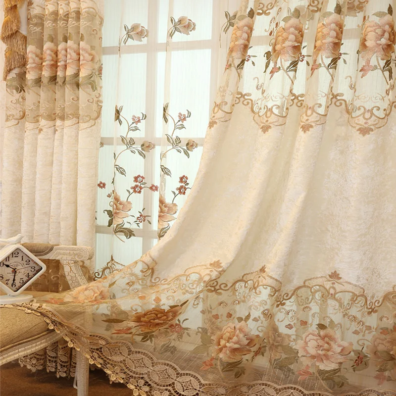 Chenille Delicate Hollow Out Flowers Lace Voile Romantic Elegant Luxurious Embroidery Drape Window Screen Dressing For Bedroom#3
Chenille Delicate Hollow Out Flowers Lace Voile Romantic Elegant Luxurious Embroidery Drape Window Screen Dressing For Bedroom#3